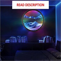 $86  OLYWEI RGB Wall Sconce  Dimmable 17.3' Blue
