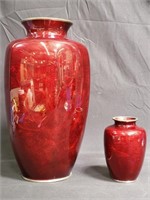 Pair of vintage cloissone vases