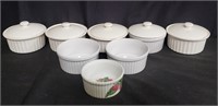 Porcelain ramiken/soufflé dish some with lid
