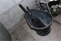 Coal Bucket w/ Coal Shovels