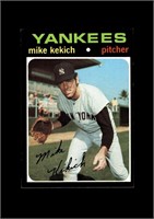 1971 Topps Baseball High #703 Mike Kekich EX-NM