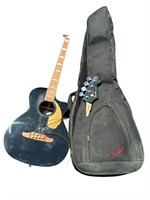 Fender Kingman Bass acoustic guitar with case