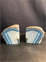 Pair of geode bookends