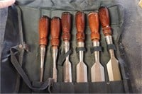 Set of Stanley Wood Chisels Made in USA