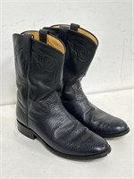 Men’s vintage BM black leather cowboy boots