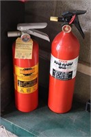 Vintage Fire Extinguishers - American LaFrance & K