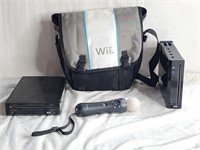 2 Wii consoles, Sony wand, Wii carrying case,