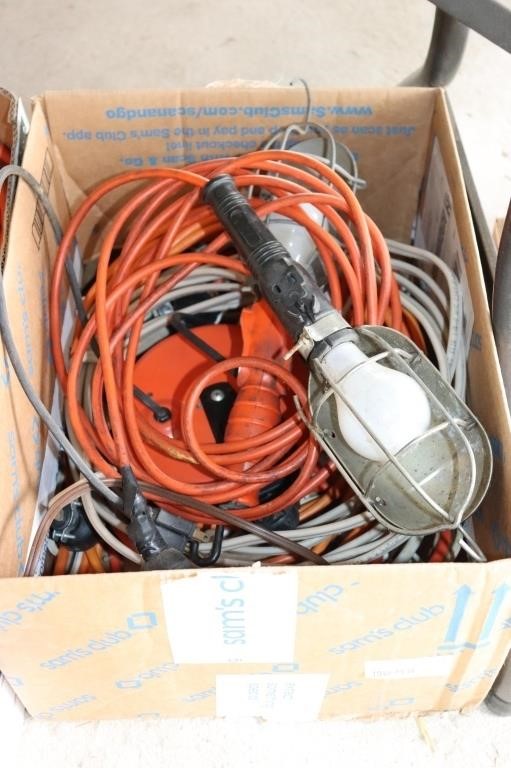 Assorted Electrical Cords & Treble Lights