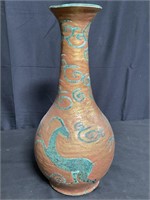 Vintage pottery vase by Khouri New York Cazaux