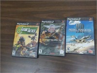 3 Play Station 2 games
