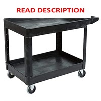 $170  Rubbermaid 2-Shelf Utility Cart  Black