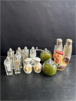 Group of 17 vintage salt & pepper shakers