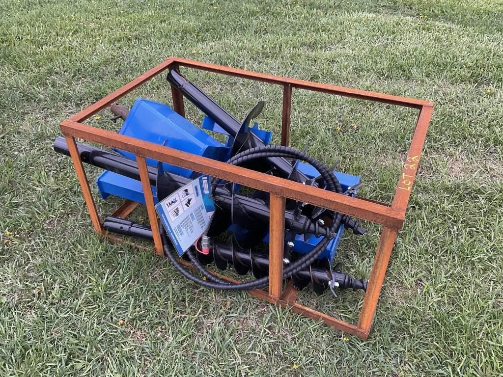 New/Unused Skid Steer QA Post Hole Digger