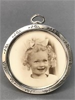 Vintage sterling silver easel-type frame