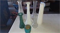 Milk glasses vases bundle