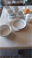 Antique tea cups saucers, coffee cups