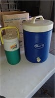 2 water coolers jugs