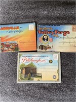 Vintage souvenir postcard folders Pennsylvania