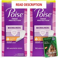 Poise Microliners Long Length  100ct & Skin Tips