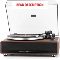 $175  1 by ONE Belt Drive Turntable w/ Speakers