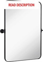 $160  16x24 Black Metal Framed Tilt Mirror