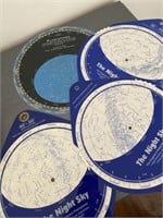 Vintage star gazing guides planisphere