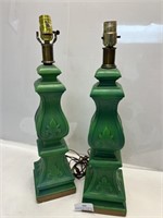 SET OF ANTIQUE LAMP STANDS