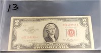 1953A RED SEAL $2 BILL