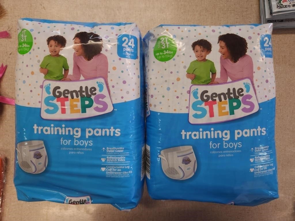 (2) 24pk. Training Pants for Boys 2T-3T