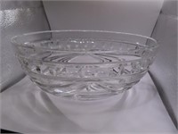 WATERFORD Crystal 10" Oval Glass Bowl EXC