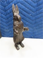 vintage Bronze 8.5" RABBIT Sculpture