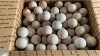 100 golf balls, used, not cleaned