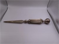 early 10" Silver Letter Opener or Shank detailed