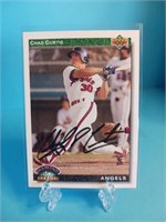 OF) Chad Curtis rookie card Auto (no COA)