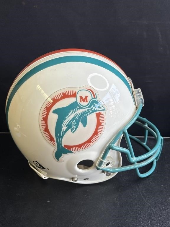 Vintage 1980's Miami Dolphins Riddell helmet