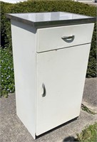 1950's White metal cabinet