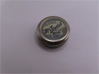 early McChrystal's Snuff Tobacco 1.5" Tin Nice