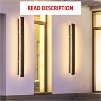 $65  Outdoor 31.4in Dimmable Wall Sconces  3 Color