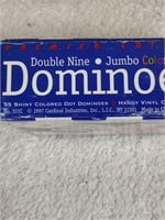 Vintage Double Nine Dominoes Set
