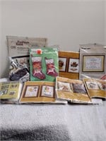 Vintage Sewing and Needle Craft Pattern Kits Lot