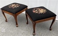 Pair of Victorian footstools