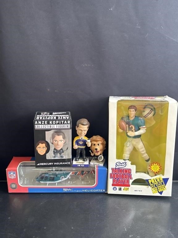 Group of 5 sports figurines
