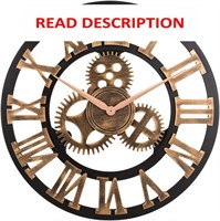 $130  28 Industrial Steampunk Clock 28in  Bronze