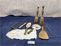 Wood utensils , Brush & Mirror