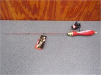 Budweiser Beer Tap Ice Fishing Rod & Reel