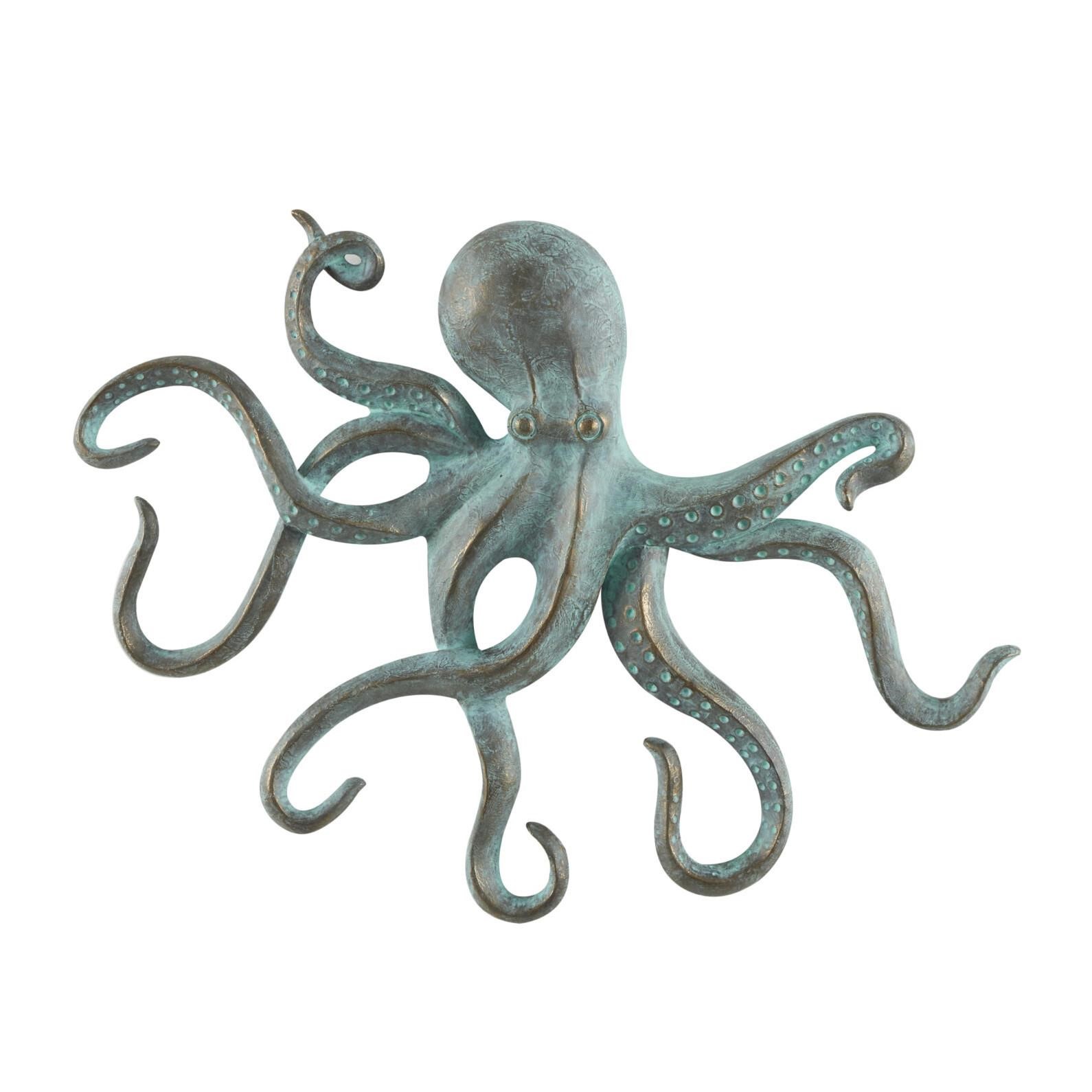 Deco 79 Polystone Octopus Decorative Sculpture Dis