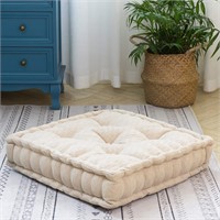 HIGOGOGO Floor Cushion Pouf, Square Floor Pillow S