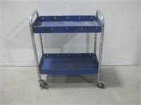 15.5"x 30"x 37" Blue Rolling Tool Cart