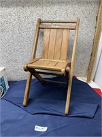 Child’s Wood Folding Chair