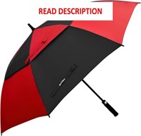 $25  62 Golf Umbrella  Auto Open  Black/Red